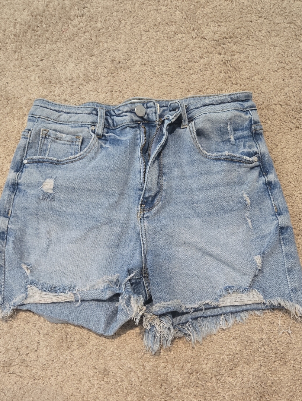 Risen Jeans LARGE Distressed Denim Women’s Shorts
